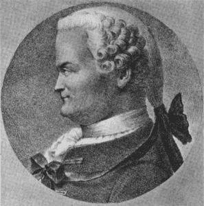 Johann Heinrich Lambert (1728-1777), matemático, físico y filósofo suizo. Medio: Grabado. Autor: Godefroy Engelmann (1788-1839). Dominio Público.